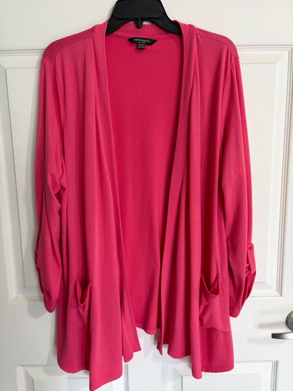 Pink Open-Front Cardigan - Picture 1 of 8